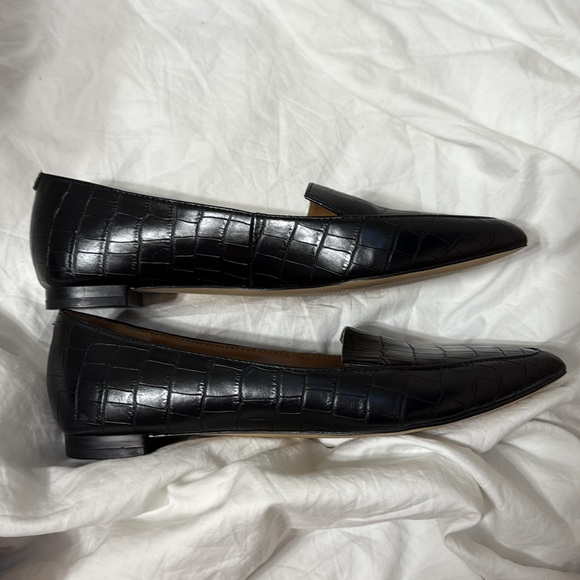 Women’s Nine West Black Faux Alligator Leather Loafer flats. Size 7. - Picture 11 of 11